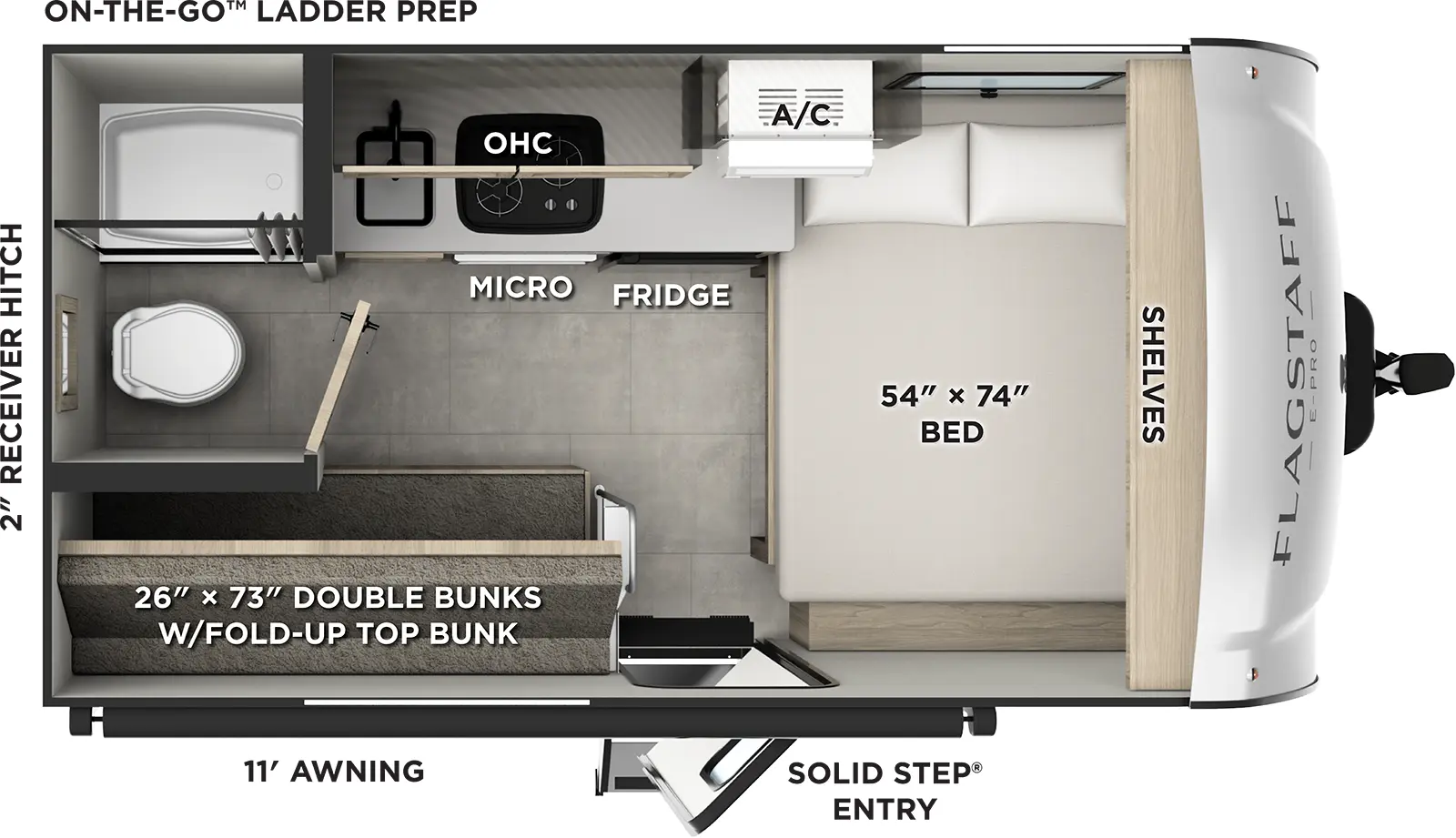 Flagstaff E Pro E13LE Floorplan